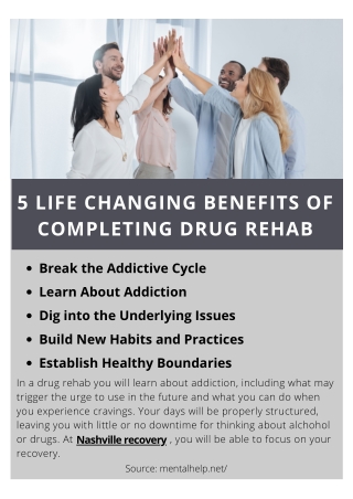 5 Life-Changing Benefits of Completing Drug Rehab