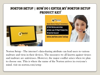 NORTON SETUP - ENTER PRODUCT KEY -WWW.NORTON.COM/SETUP