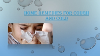 home remedies for cough and cold