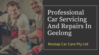 Professional Car Servicing & Repairs In Geelong