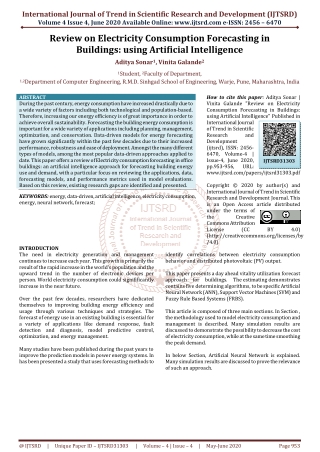 Review on Electricity Consumption Forecasting in Buildings using Artificial Intelligence