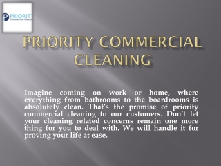 Priority Commercial Cleaning