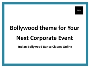 Bollywood theme for Your Next Corporate Event