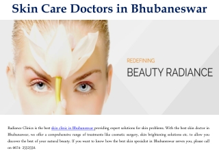 Skin Care Doctors in Bhubaneswar