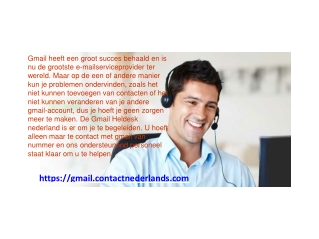 Gmail Klantenservice nederland