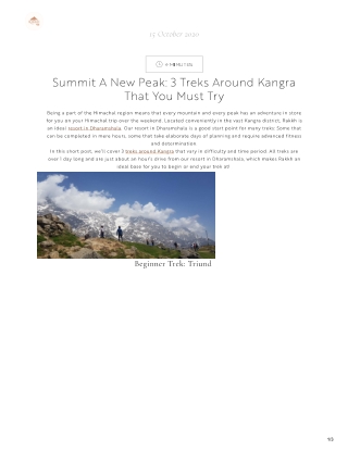 Summit A New Peak: 3 Treks Around Kangra That You Must Try