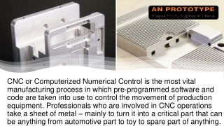 It’s All About CNC Prototyping and Uses