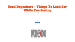Food Depositors – Things To Look For While Purchasing