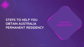 Steps to Help You Acquire Australia PR