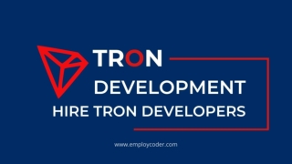 Hire Tron Developers | Tron Development Company | Tron DApps Development