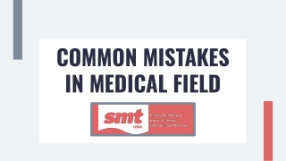 Common Mistakes In Medical Field