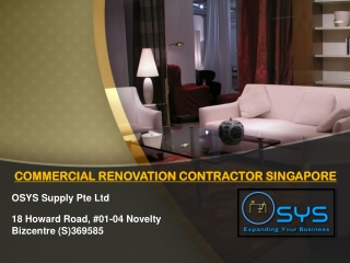 Commercial Renovation Contractor Singapore