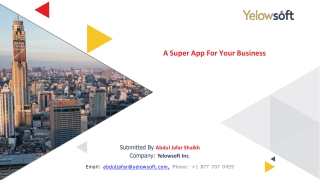 A Super App For Your Business