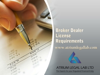 Broker Dealer License Requirements
