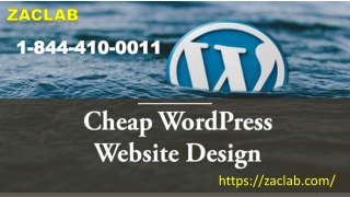 Cheap WordPress Website Design Zaclab