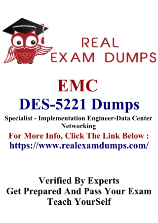 Latest DES-5221 Online Test Engine - RealExamDumps
