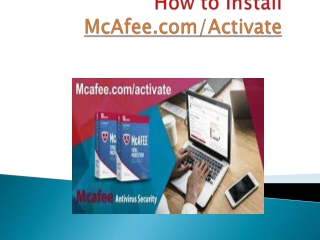 How to Install McAfee.com/Activate