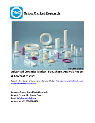 Advanced Ceramics Market Size, Industry Trends, Share and Forecast 2020-2026