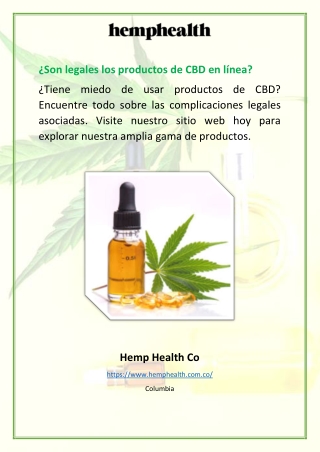 ¿Son legales los productos de CBD en línea?