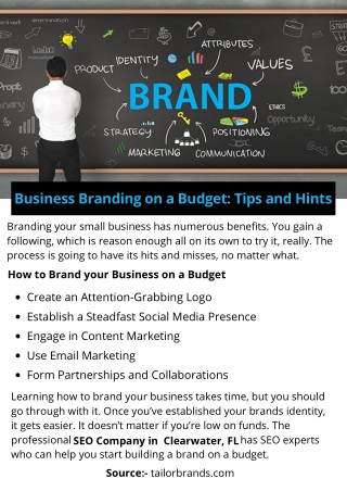 Business Branding on a Budget: Tips and Hints