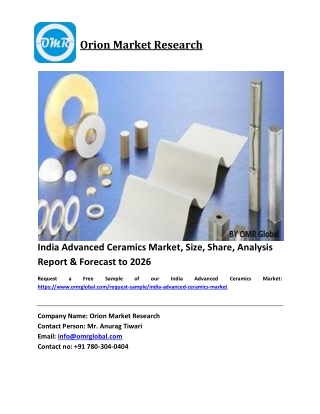 India Advanced Ceramics Market Size, Industry Trends, Share and Forecast 2020-2026