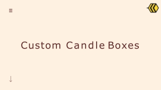 Custom Candle Boxes