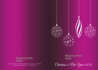 Christmas & New Year 2020 - Regency Park Hotel