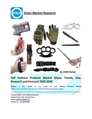 Global Self Defense Products Market Size, Share, Future Prospects and Forecast 2020-2026
