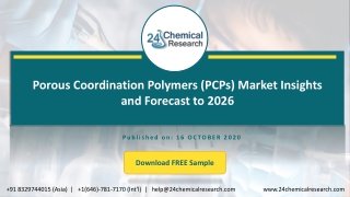 Porous Coordination Polymers (PCPs) Market Insights and Forecast to 2026