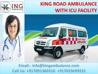 Ventilator Ambulance Service in Indira Nagar and Kanchnatoli Ranchi by King