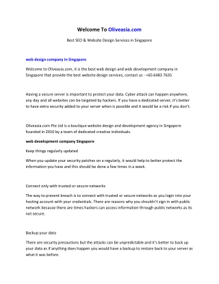 web design singapore