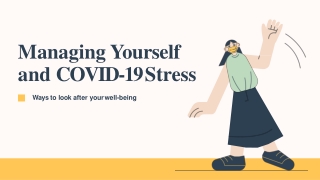 Managing Yourself and COVID-19 Stress