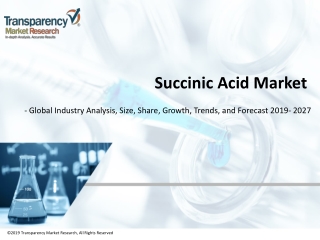 Succinic Acid Market worth US$ 200 Million by 2027