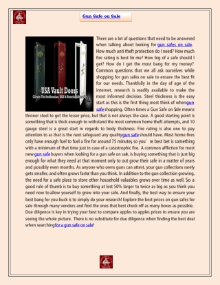 Gun safe on sale