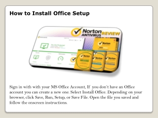 How to Install Office Setup