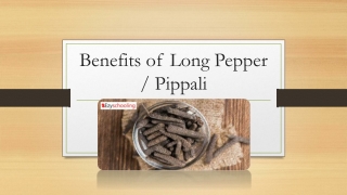 Benefits of papper
