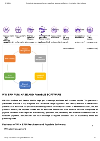 Online Order Management System| sales Order Management Software | Purchasing Order Software