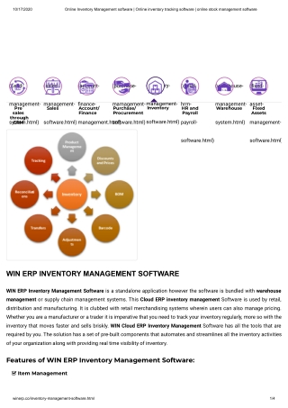 Online Inventory Management software | Online inventory tracking software | online stock management software