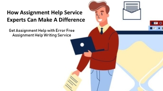 How assignment help service experts can make a difference