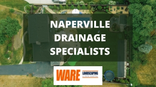 Drainage Specialists in Naperville | Ware Landscaping & Snow Removal