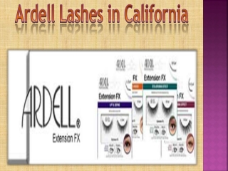 Ardell Lashes in California