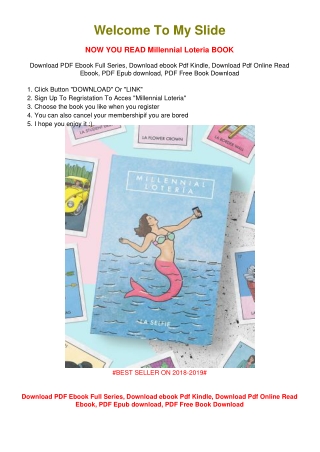 [PDF DOWNLOAD] Millennial Loteria Mike Alfaro