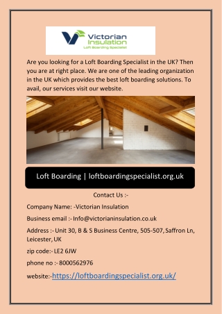 Loft Boarding | loftboardingspecialist.org.uk