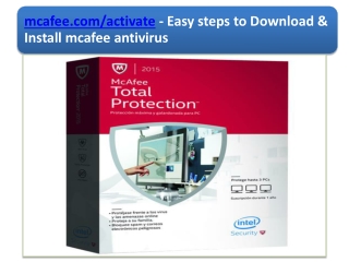 mcafee.com/activate - Easy steps to Download & Install mcafee antivirus