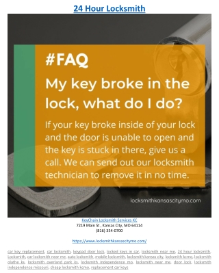 24 Hour Locksmith