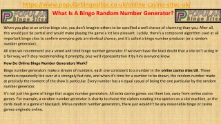 What Is A Bingo Random Number Generator?