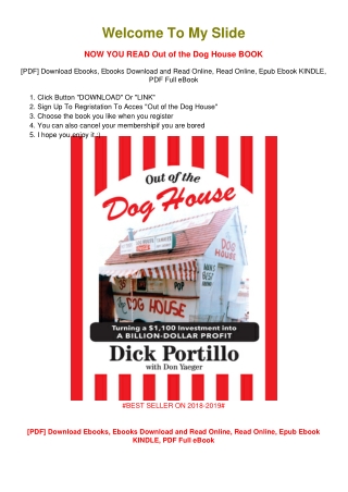 [PDF DOWNLOAD] Out of the Dog House Dick Portillo