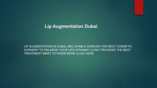 Lip Augmentation dubai