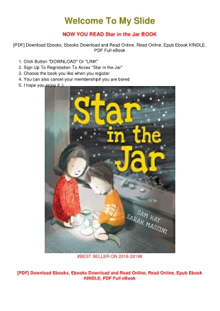 [PDF DOWNLOAD] Star in the Jar Sam Hay