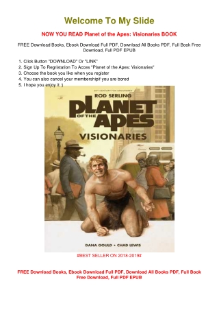 [PDF DOWNLOAD] Planet of the Apes: Visionaries Dana Gould